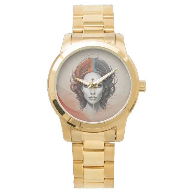Relógio dentro out vivid girl (Frente)