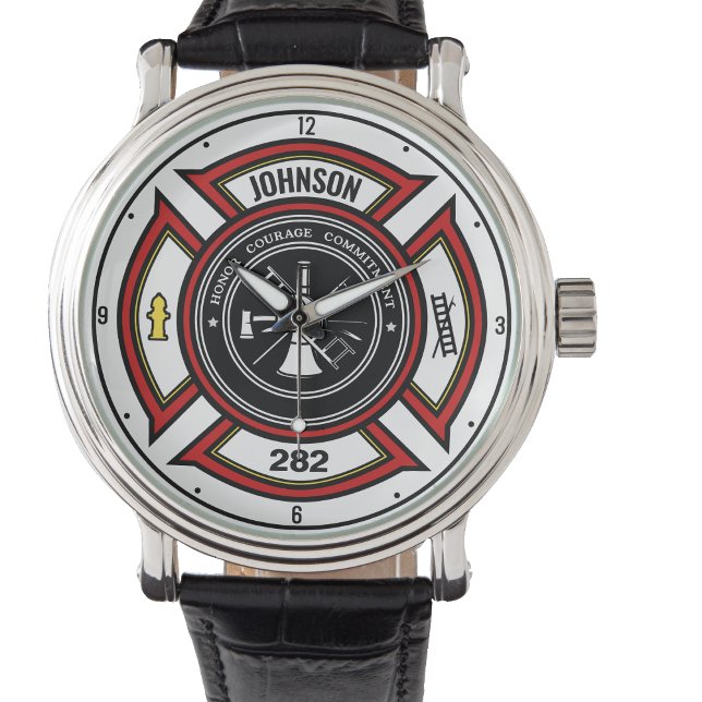 Relógio Departamento de Bombeiros NOME ADD. Bombeiro Salva (Criador carregado)