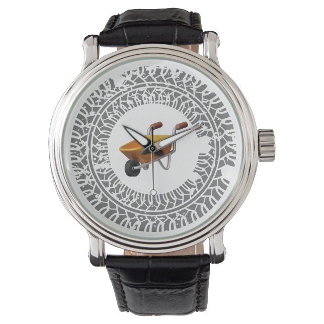 Relógio deriva da carrinha de rodas, queimada (Frente)