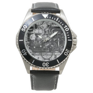 Relógio Desenho de tinta montada - carro esportivo a peça 