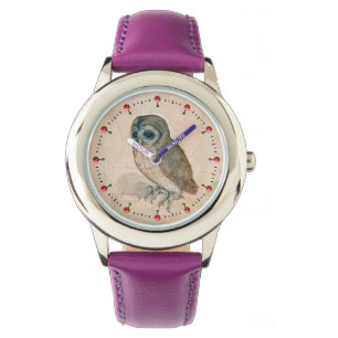 RELÓGIO DESENHOS DE ANIMAIS DE RENAÍSCIA/OWL