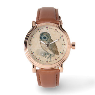 RELÓGIO DESENHOS DE ANIMAIS DE RENAÍSCIA/OWL