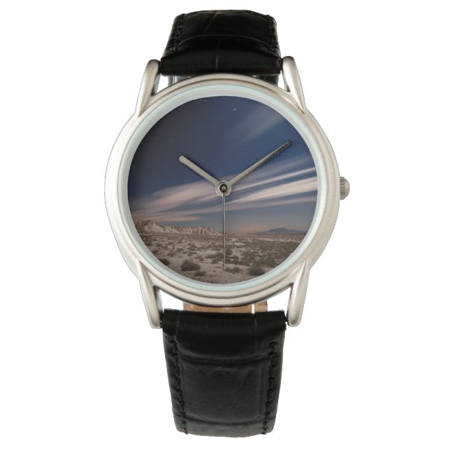 Relógio Desertos | Deserto de Navarre Bardenas à Noite (Frente)