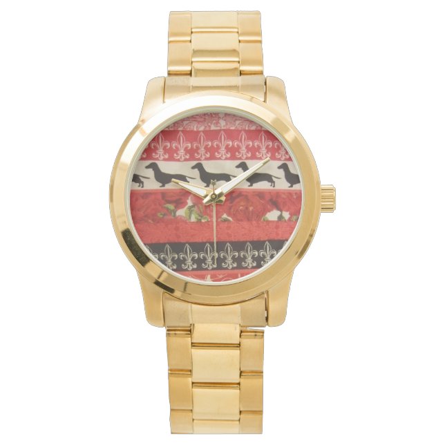 Relógio Desfile de Dachshund (Frente)