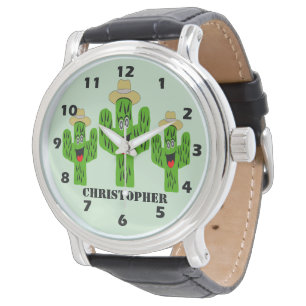 Relógio Design Cactus personalizado