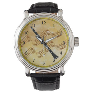 Relógio Design Clarinet Colorida