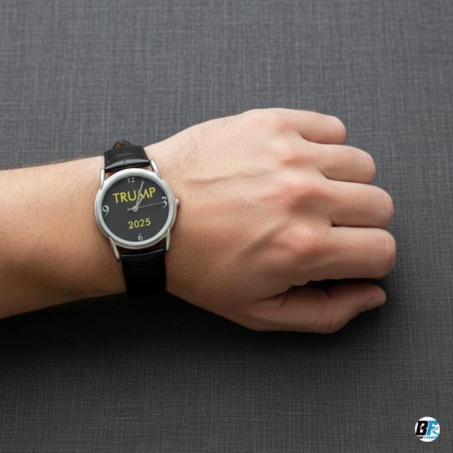Relógio Design Clássico Vintage Trump 2025 (Vintage Watch 2025)