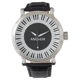 Relógio Design de Chaves Piano