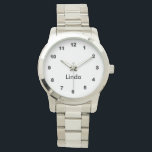 Relógio Design de Cromo Metálico de Prata<br><div class="desc">Relogio. Apresentando um belo impressão de cromo metálico falso prateado com números pretos prontos para você personalizar. ✔ NOTA: APENAS MUDE AS ÁREAS MODELO NECESSÁRIAS! 😀 Se necessário, você pode excluir todo o texto e começar a ser atualizado com suas próprias opções de texto, cor e fonte usando a área...</div>