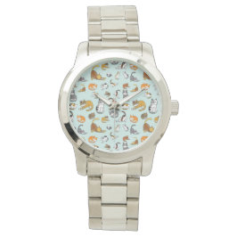 Relógio design de gato giro para amantes de gatos - turque