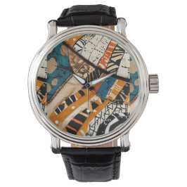 Relógio Design de multicores de Caribe de luxo