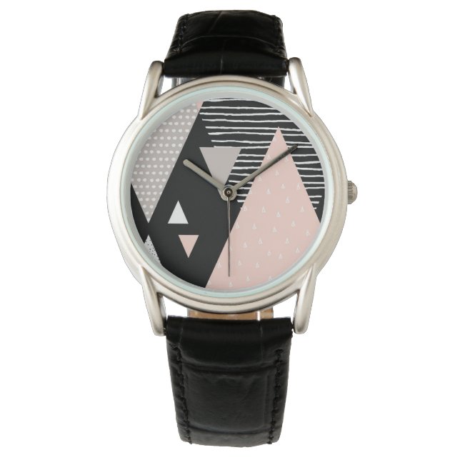 Relógio Design de Pico de Montanha Scandi (Frente)