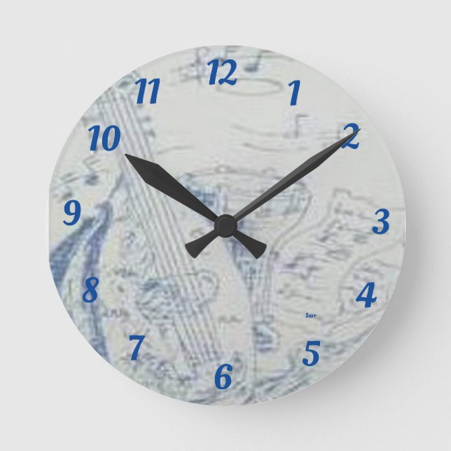 Relógio - design do Instrumento Musical (Frente)