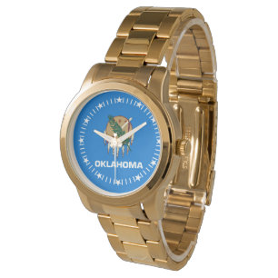 Relógio Design do Registro de Sinalizador do Estado de Okl