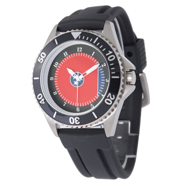 Relógio Design do Tennessee State Flag Watch (Angular)