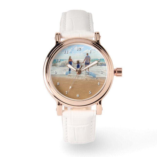 Relógio Design Your Own Custom Photo Watch (Frente)