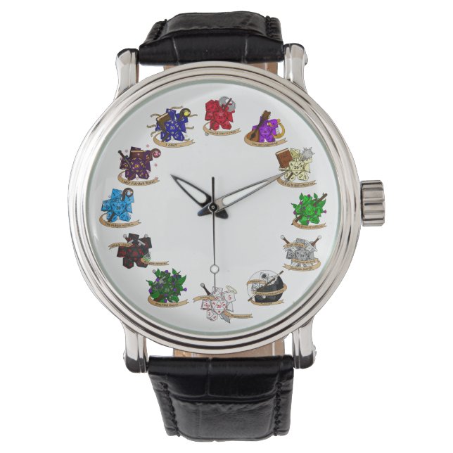 Relógio Designs de gelo da classe Dungeons e Dragon (Frente)