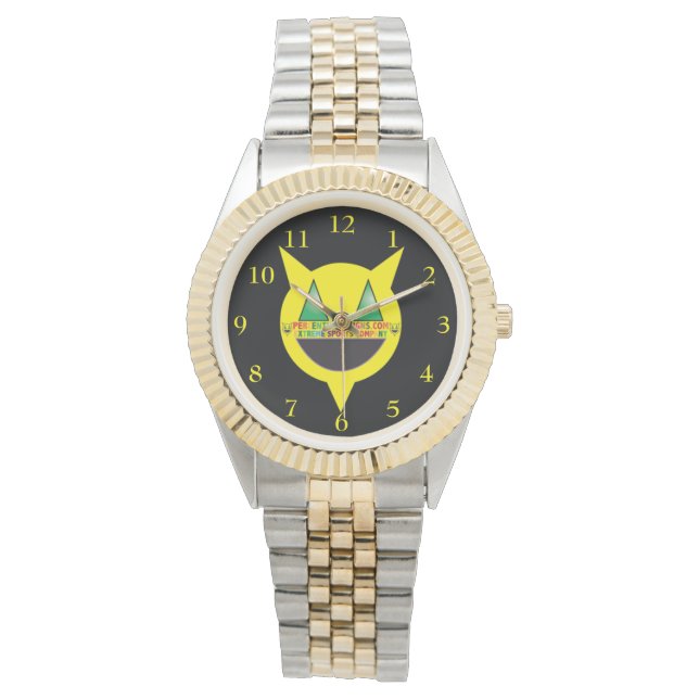 Relógio DESIGNS PERCENTUAIS Monitorização da Marca de Dois (Frente)