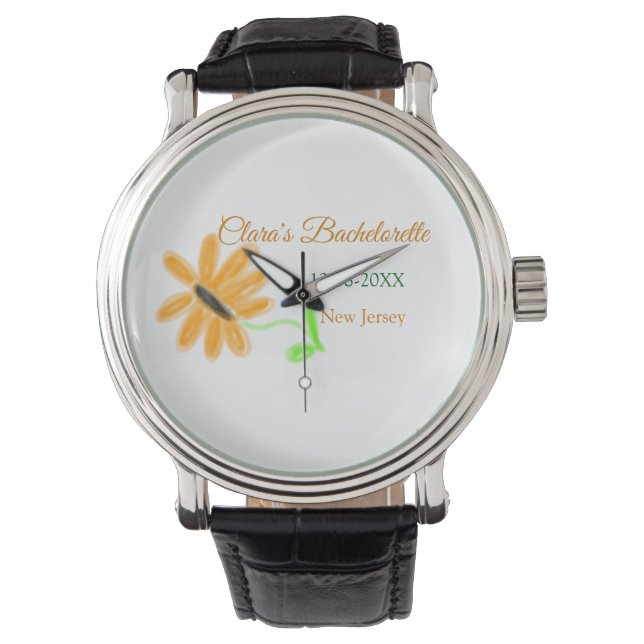 Relógio Despedida de solteira adicionar nome data local gi (Frente)