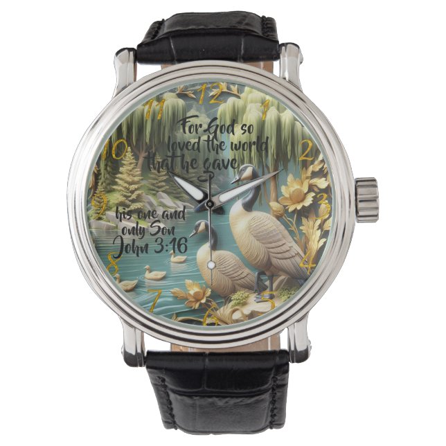 Relógio Deus tanto amava o mundo (Frente)