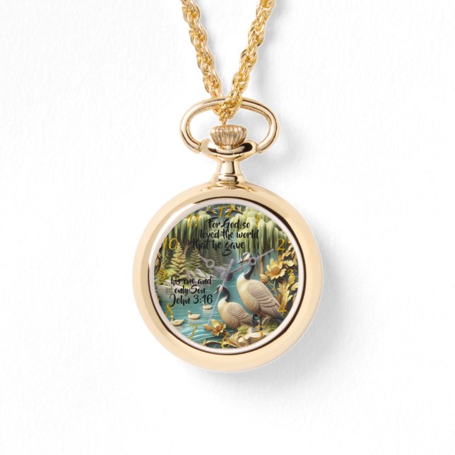 Relógio Deus tanto amava o mundo (Frente)