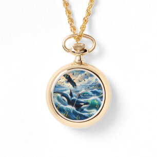 Relógio Deuteronomia 31:8 Oceano cristão com pôr do sol