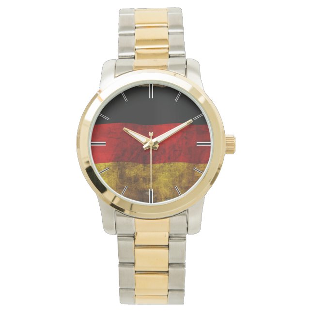 Relógio Deutsch Flagge - Vintage... (Frente)