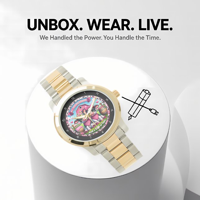 Relógio Dia de os namorados de Vaca (Criador carregado)