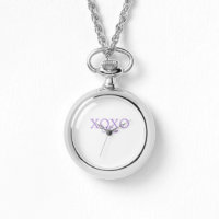 Dia de os namorados Xoxo adicione nome pastel roxo