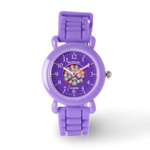 Dia do Namorados roxo, crianças de desenho animado