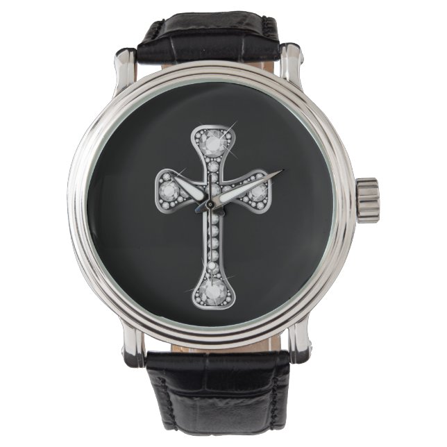 Relógio "Diamond" Christian Cross Watch (Frente)