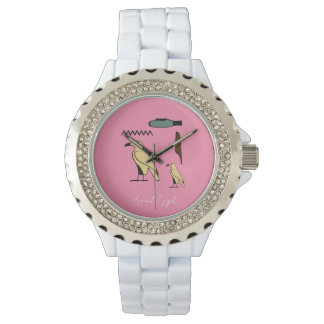 Relógio Diana Name em Símbolos Hieroglifos do antigo Egito