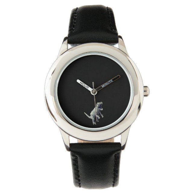 Relógio dinossauros observam crianças (Frente)