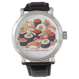 Relógio Divertimento Kawaii Sushi