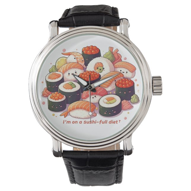 Relógio Divertimento Kawaii Sushi