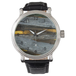 Relógio Dividir Textura de Trilho