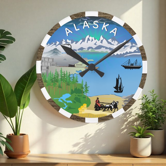 Relógio do Alaska, Bandeira, Selo, Alaskan patriót (Criador carregado)
