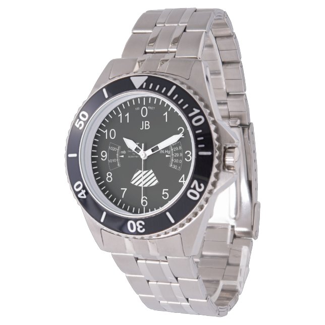 relógio do altímetro do avião (Angular)