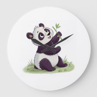 Relógio do Amante de Panda | Decoração de Parede d