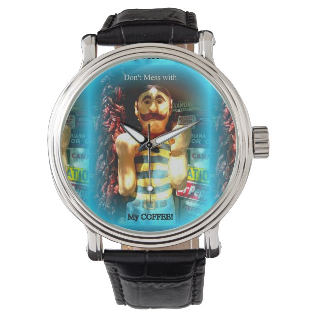 relógio do amante do café (Frente)