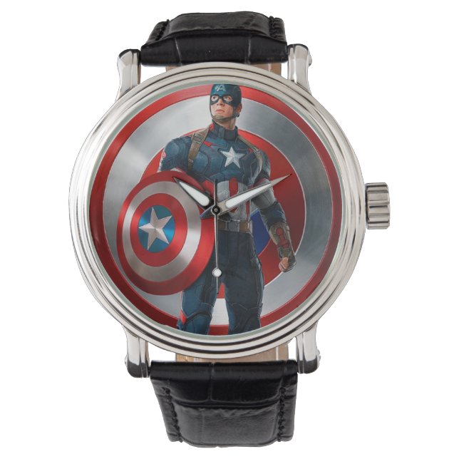 RELOGIO   DO   CAPITAO    AMERICA   (Frente)