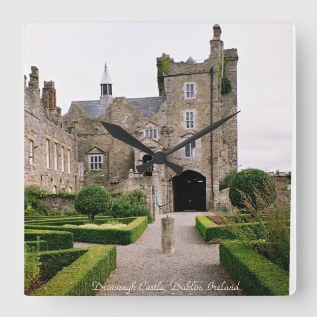 Relógio do Castelo de Drimnagh, Irlanda de Dublin. (Frente)