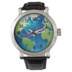 relógio do eWatch (viagem do mundo)