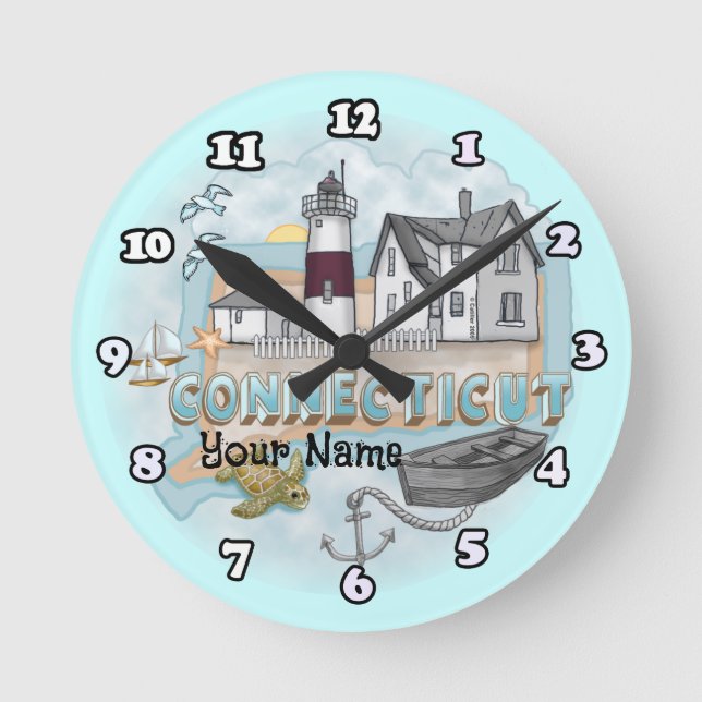 Relógio do farol de Connecticut (Frente)