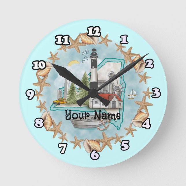 Relógio do farol de Nova York (Frente)