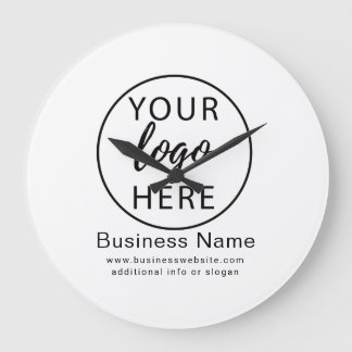 Relógio do logotipo comercial personalizado