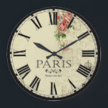Relógio do Mercado Flor de Paris<br><div class="desc">Colorida e única - um relógio de parede de um tipo para qualquer quarto da sua casa. A adição perfeita para fazer uma declaração ou adicionar uma "pop de pizzazz" ao seu quarto ou área de trabalho.</div>