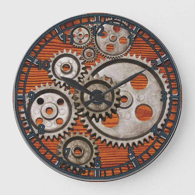 relógio do motor do motor do relógio a vapor (Frente)