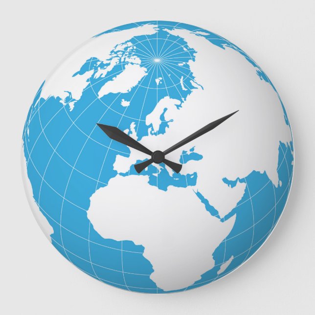 relógio do planeta Terra 3D (Frente)