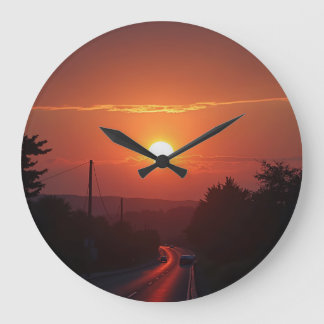relógio do pôr do sol